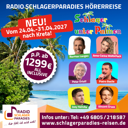 Schlager unter Palmen Kreta 2027 Schlager unter Palmen Kreta 2027
